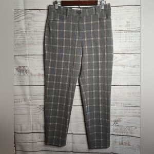 Talbots Women Size 6 Checkered Ankle Dress Pants With Pockets